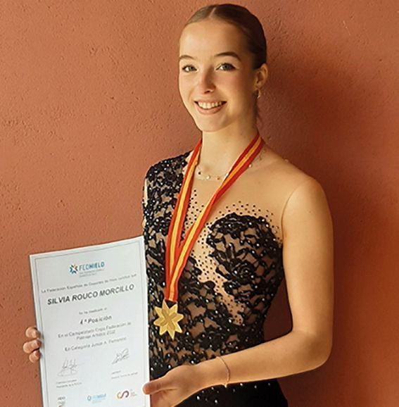 SILVIA ROUCO MORCILLO  -Campeona de España de Patinaje Artístico sobre hielo en categoría Junior A-